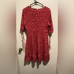 Red valentines dress